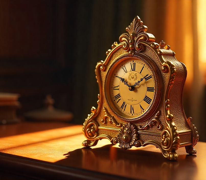 Orologio d’oro che rappresenta gli orari del fixing oro di oggi a Londra