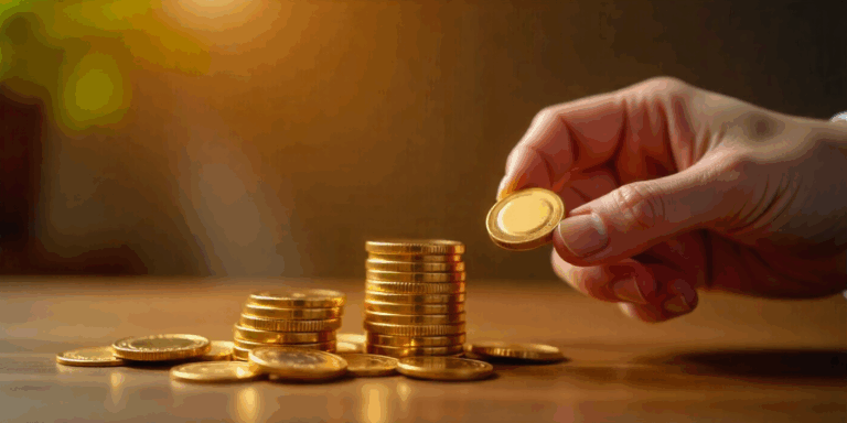 Negozio compro oro a Palermo con lingotti e bilancia di precisione per la valutazione dell’oro usato.