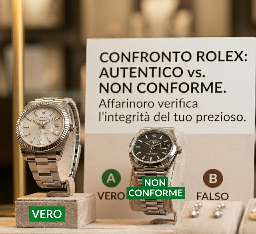 Come riconoscere un Rolex falso o originale con Affarinoro