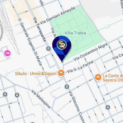 Mappa Affarinoro Via Salinas Palermo